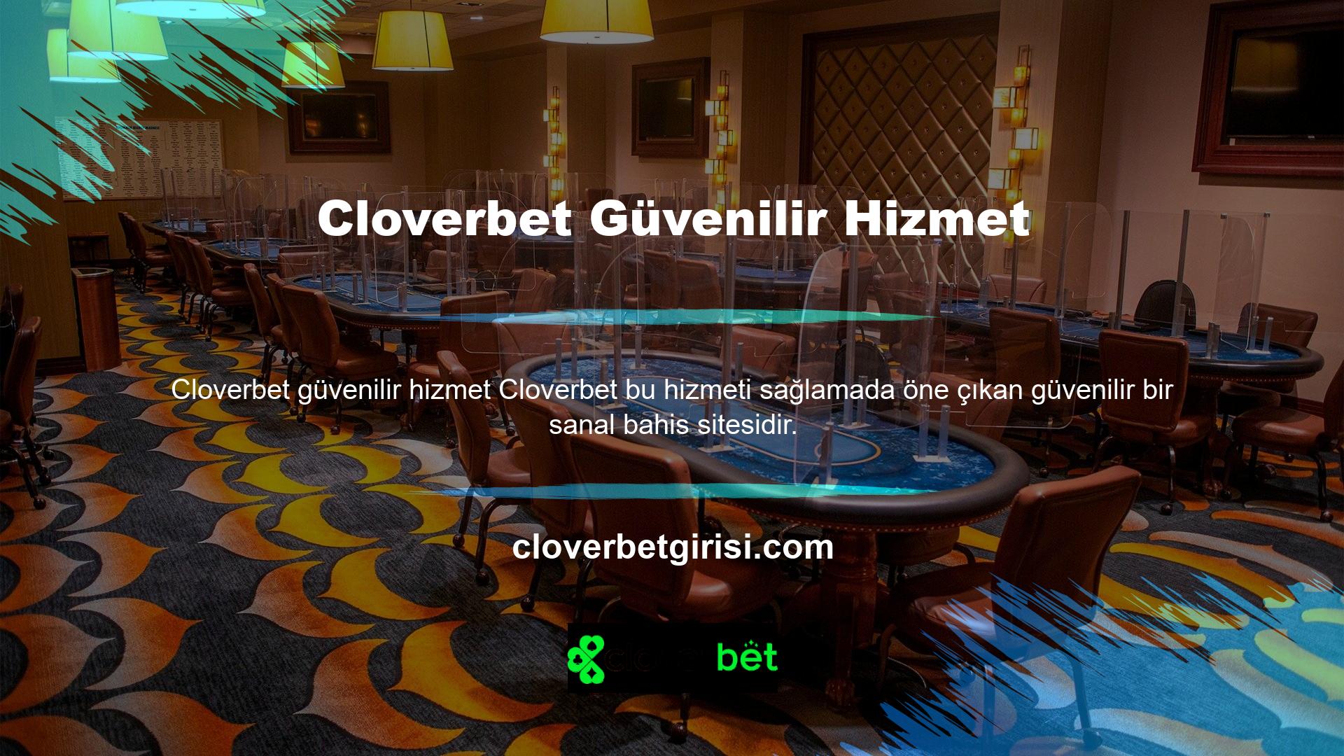 Cloverbet sorunsuz işlemleri garanti etmek için sanal casino bölgesindeki en popüler yasa dışı casino sitelerinden biridir